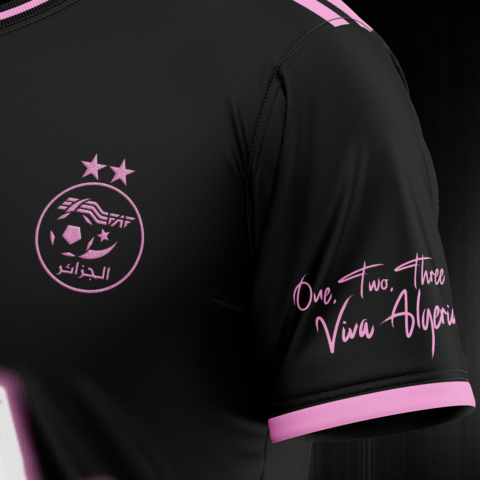 Algeria X JUL - Black / Pink Football Kitz